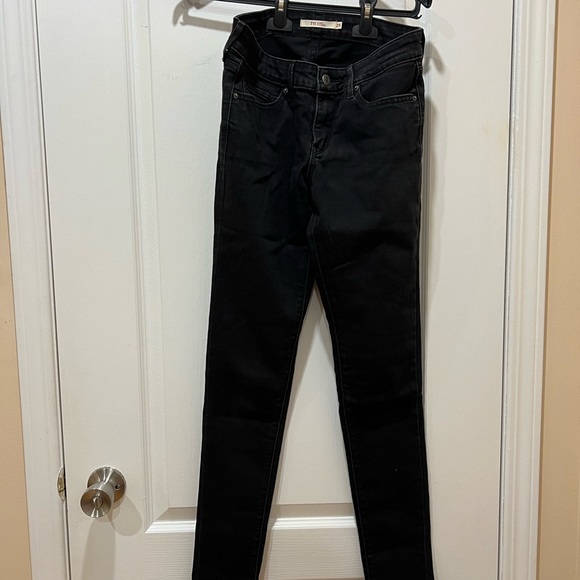 Levi’s 711 black skinny jeans - Picture 2 of 4